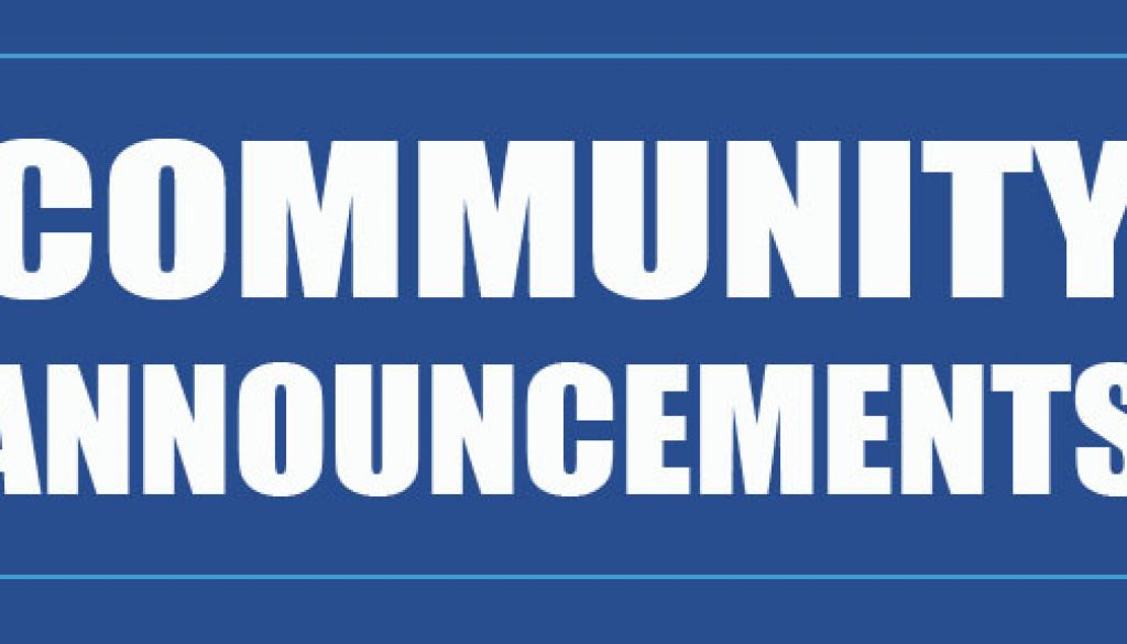 Community Announcements